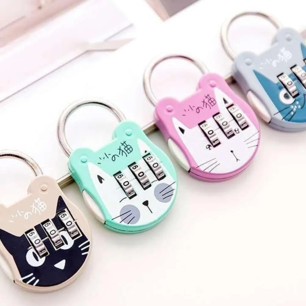 Mini luggage lock anti-theft travel bag digit code gym locker