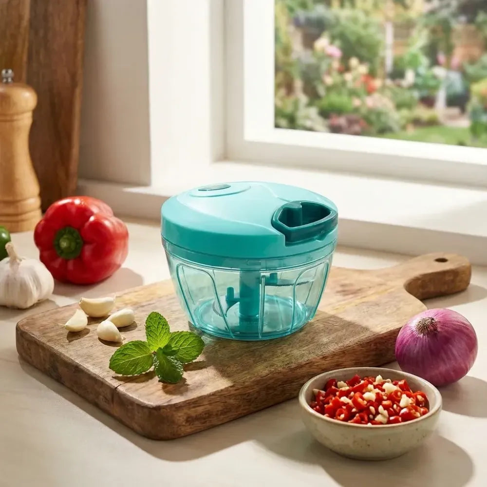 Mini plastic vegetable chopper - home & kitchen