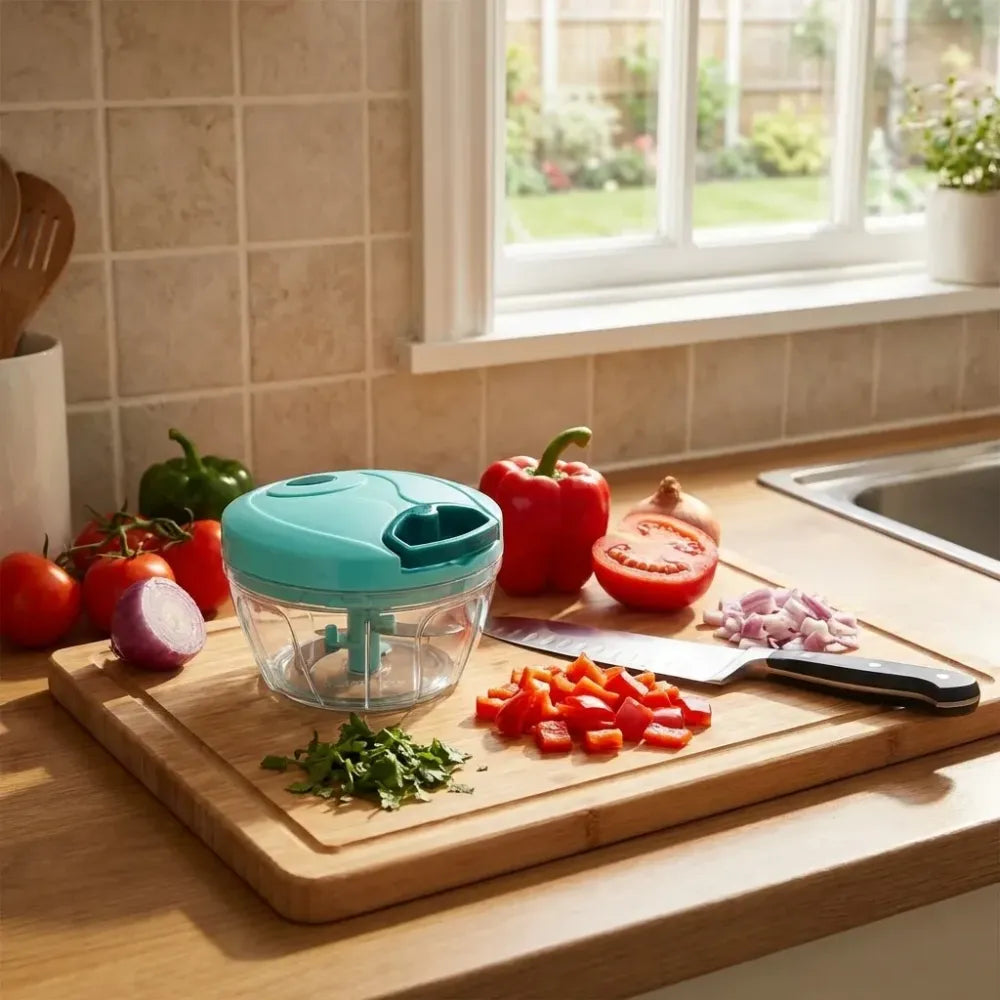 Mini plastic vegetable chopper - home & kitchen