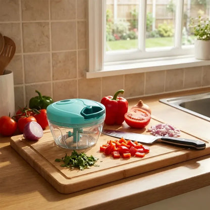 Mini plastic vegetable chopper - home & kitchen