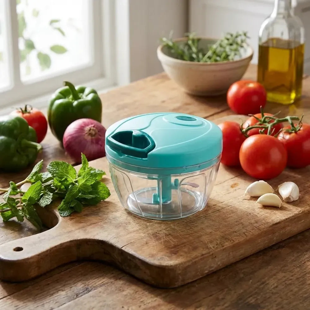 Mini plastic vegetable chopper - home & kitchen