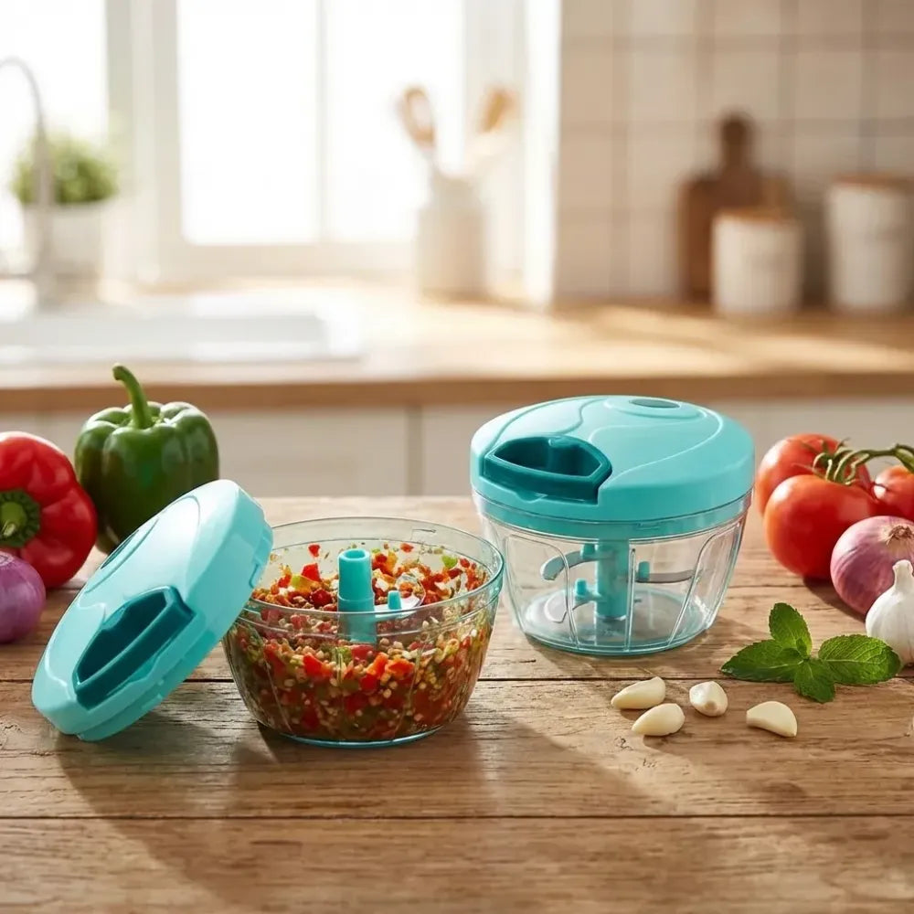 Mini plastic vegetable chopper - home & kitchen