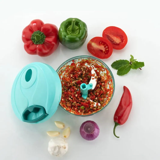 Mini plastic vegetable chopper - home & kitchen