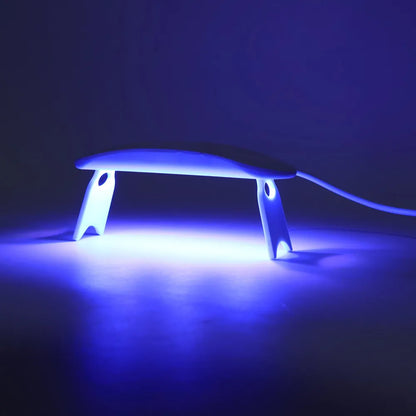 Mini portable uv led nail lamp for gel polish curing (1 pc) - fashion