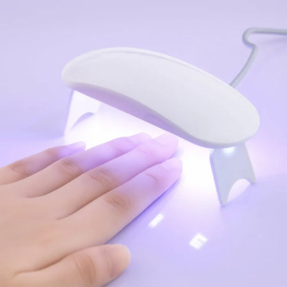 Mini portable uv led nail lamp for gel polish curing (1 pc) - fashion
