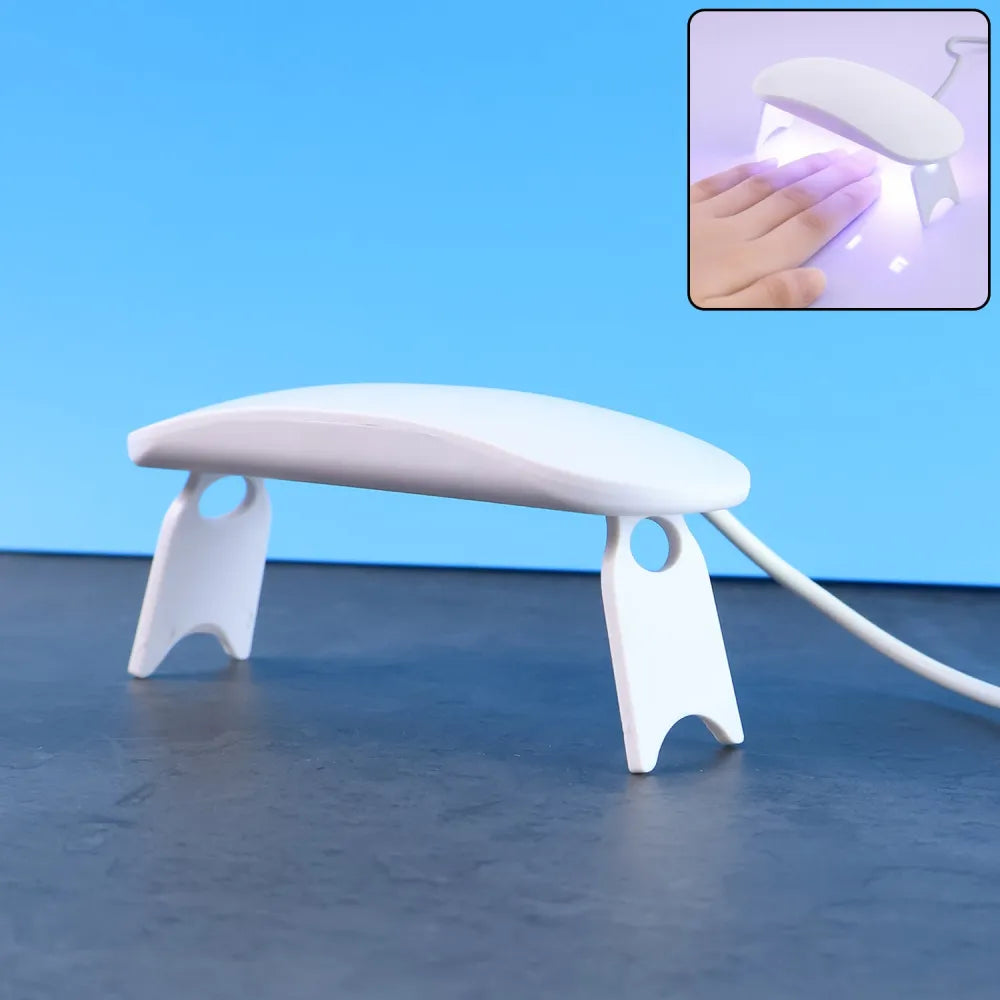 Mini portable uv led nail lamp for gel polish curing (1 pc) - fashion