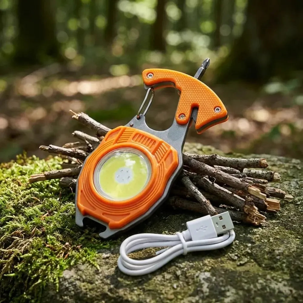Mini rechargeable keychain torch
