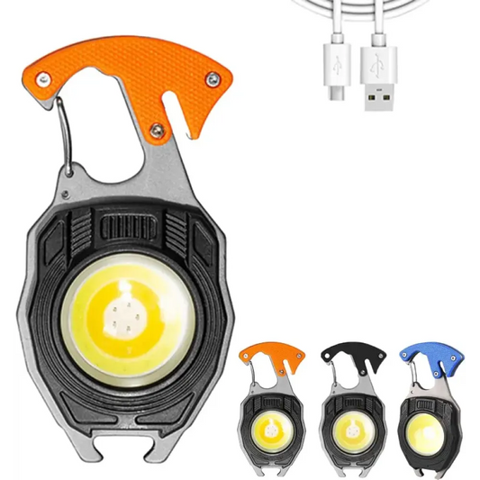 Mini rechargeable keychain torch