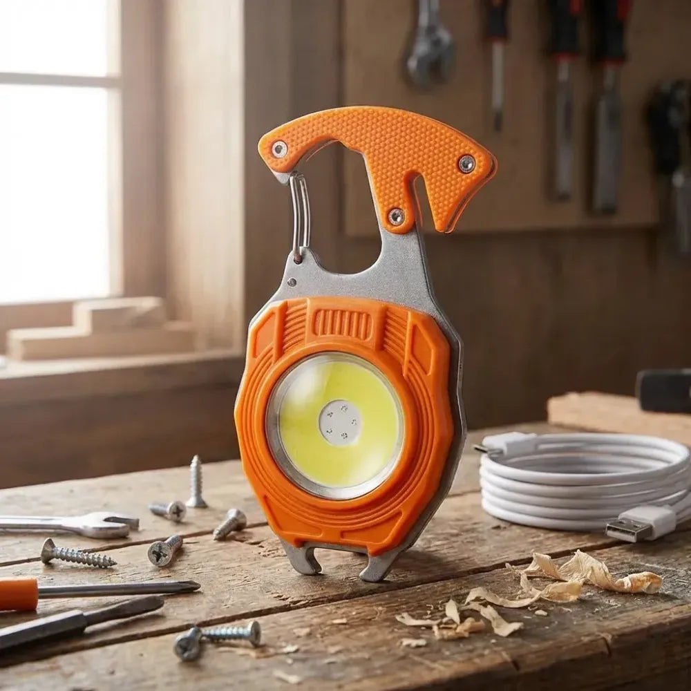 Mini rechargeable keychain torch