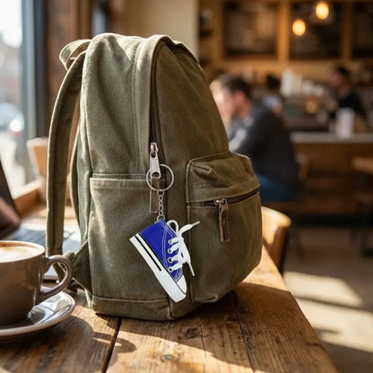 Mini sneaker keychain charm - travel
