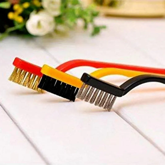 Mini wire brush set (3-piece) - hardware
