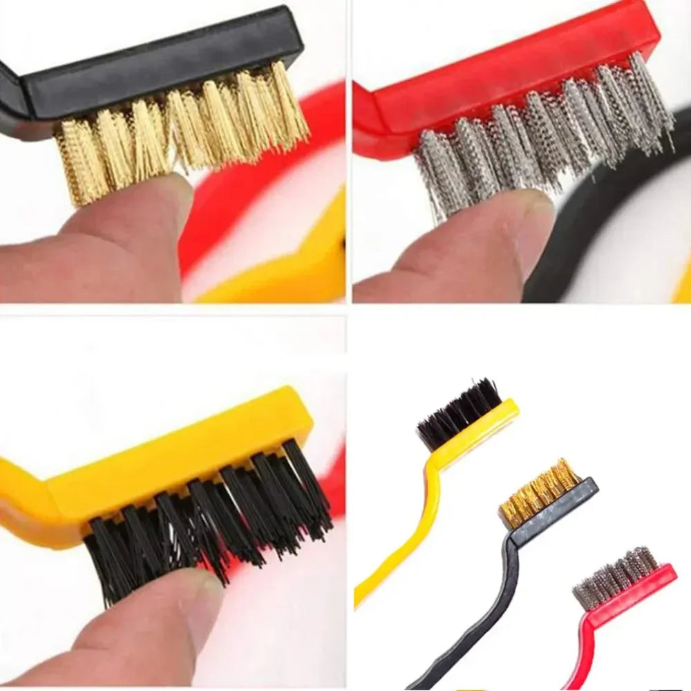 Mini wire brush set (3-piece) - hardware