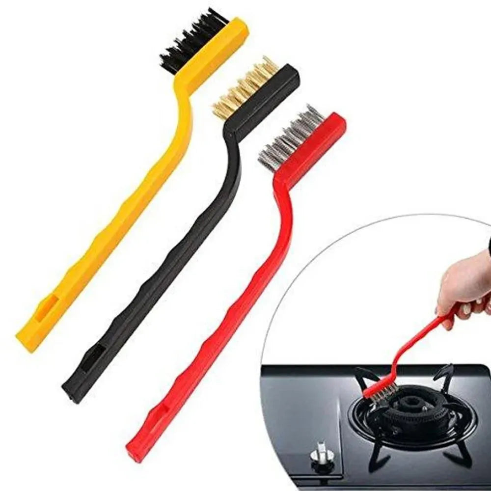 Mini wire brush set (3-piece) - hardware