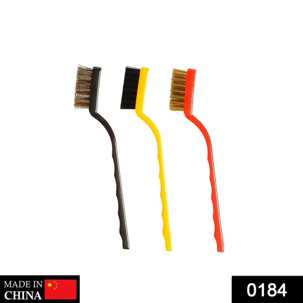 Mini wire brush set (3-piece) - hardware