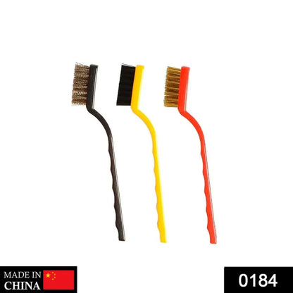 Mini wire brush set (3-piece) - hardware