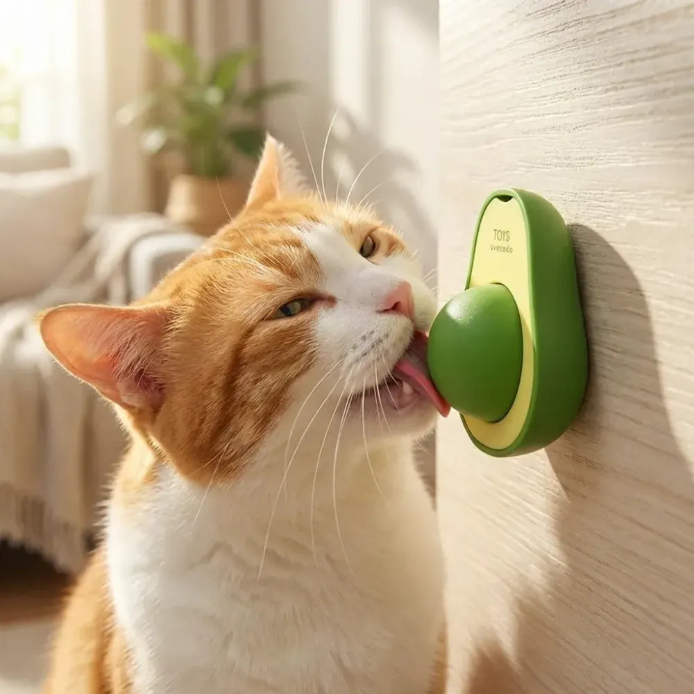 Minty catnip avocado ball