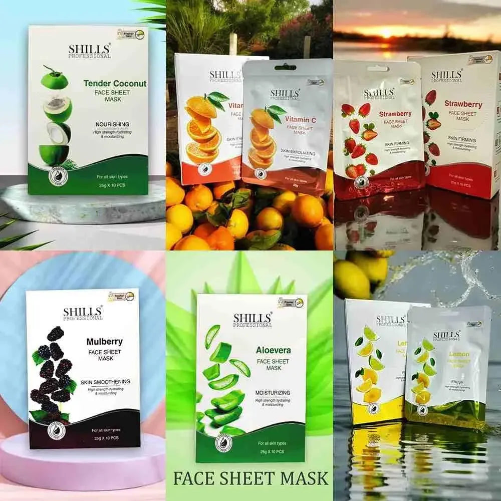 Mix fruit sheet mask – pack of 6