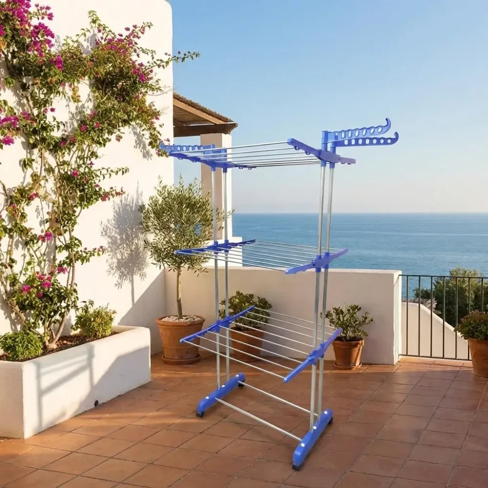 Mobile foldable drying rack - home & kitchen