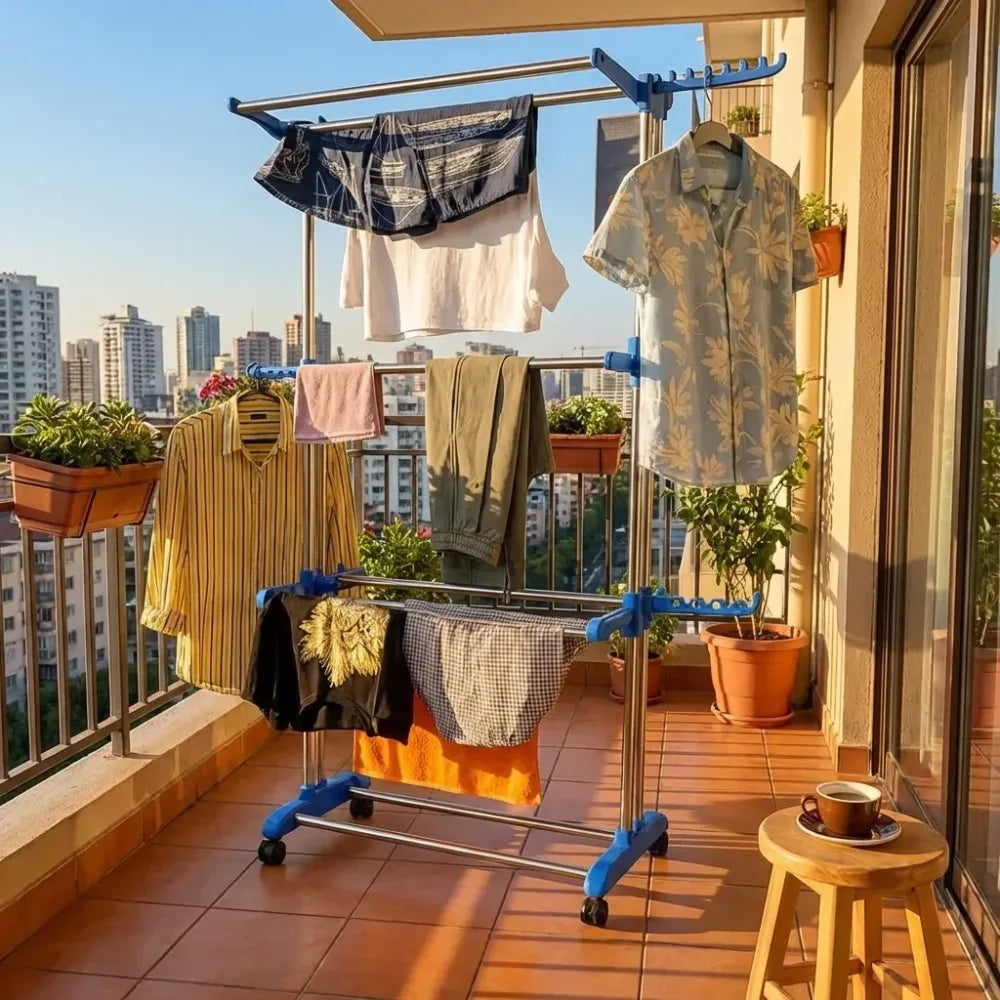 Mobile foldable drying rack - home & kitchen