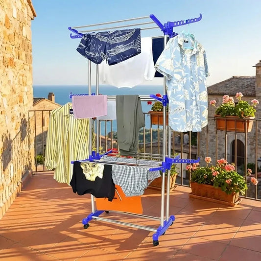 Mobile foldable drying rack - home & kitchen