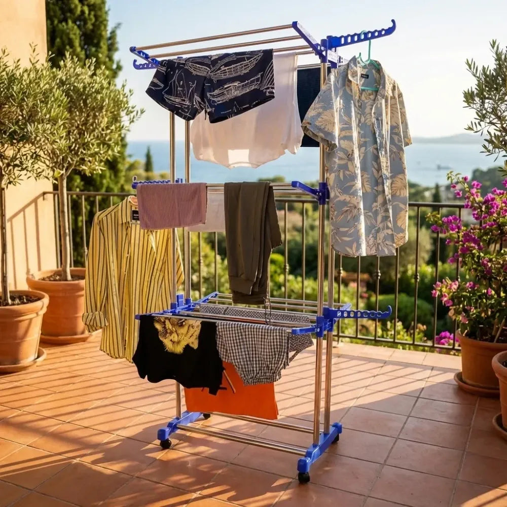Mobile foldable drying rack - home & kitchen
