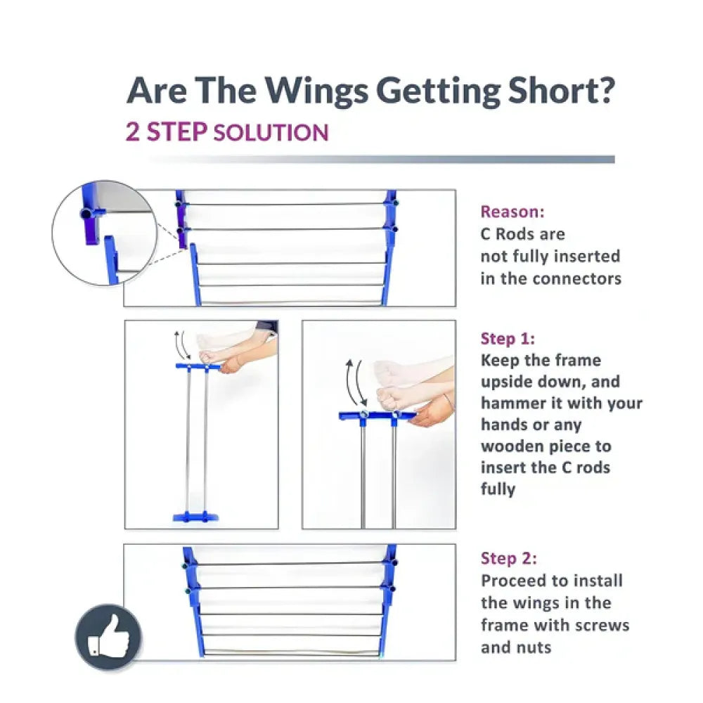 Mobile foldable drying rack