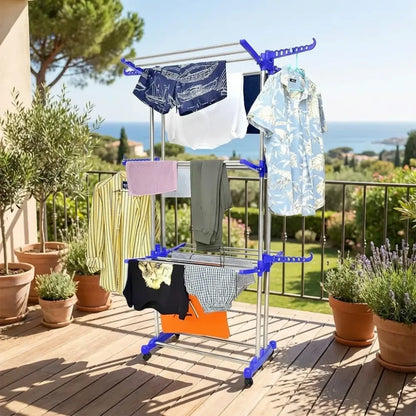 Mobile foldable drying rack - home & kitchen