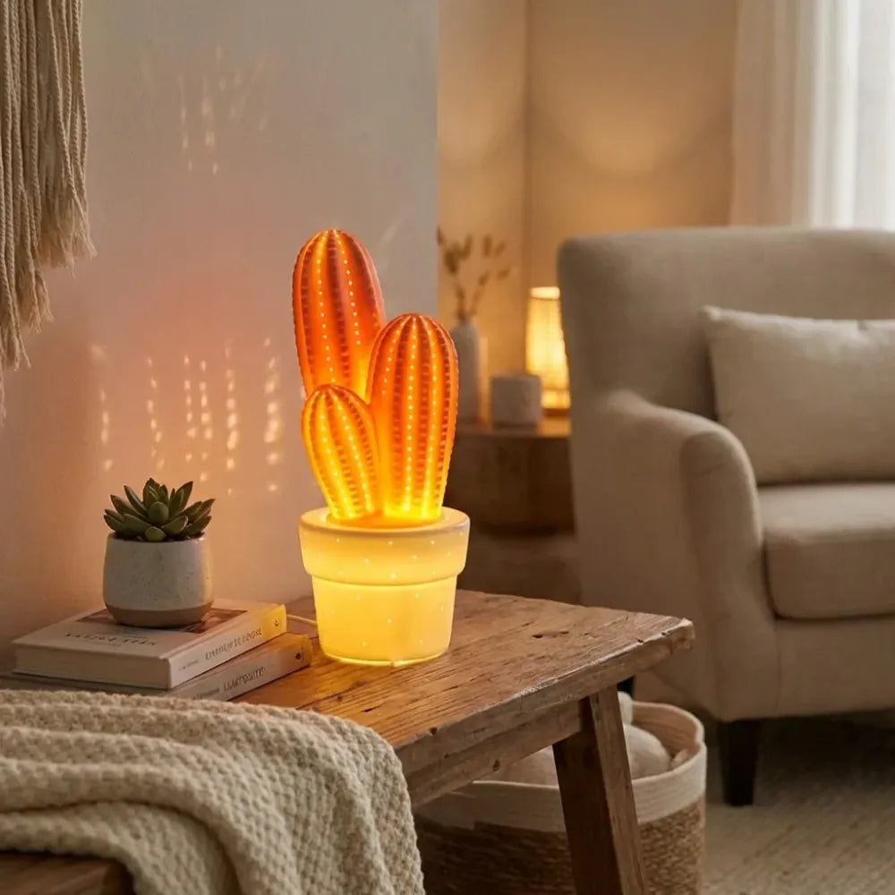 Modern ceramic table lamp - office