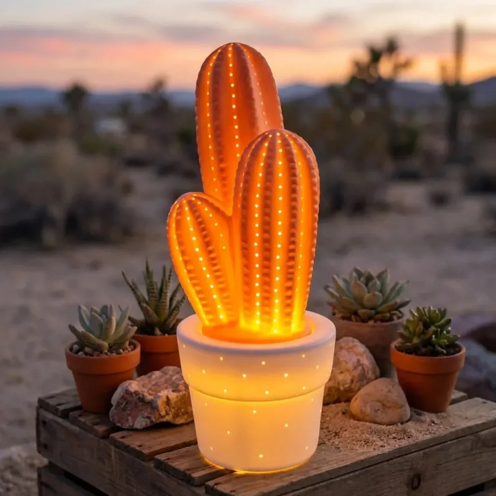 Modern ceramic table lamp - office