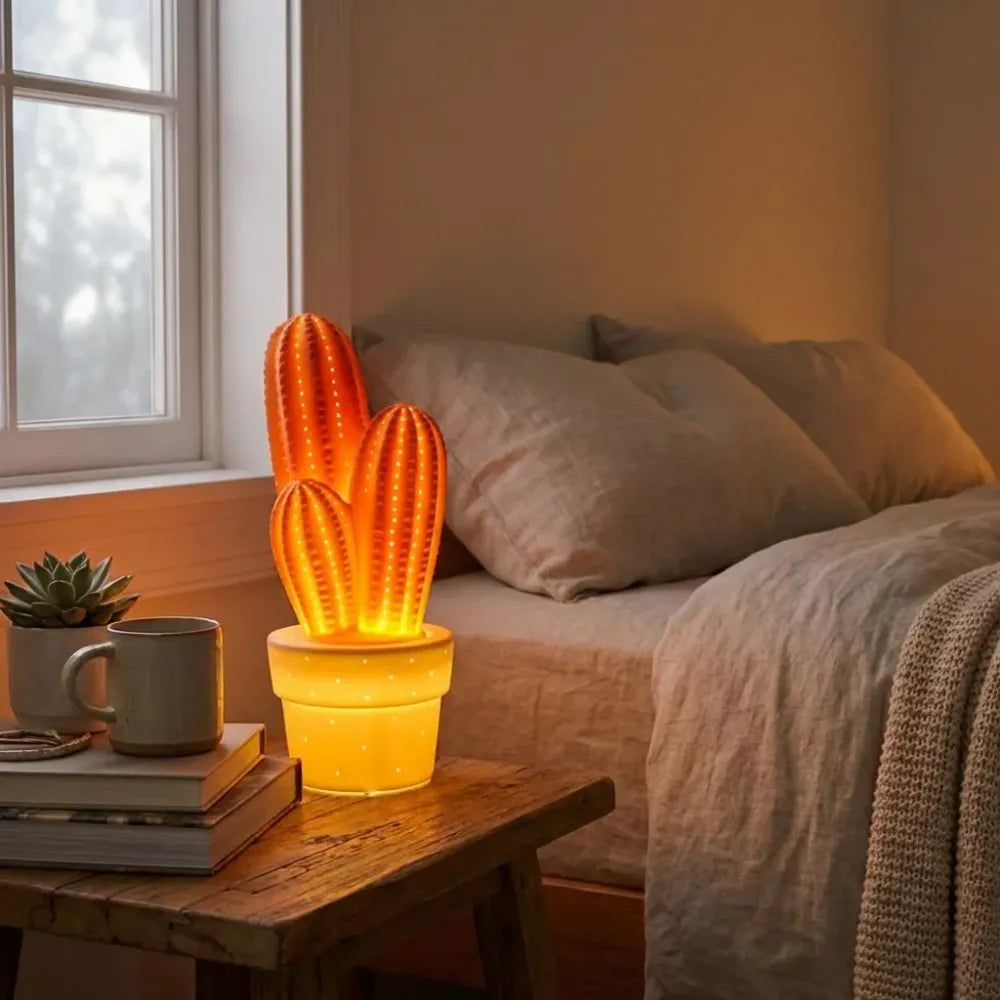 Modern ceramic table lamp - office