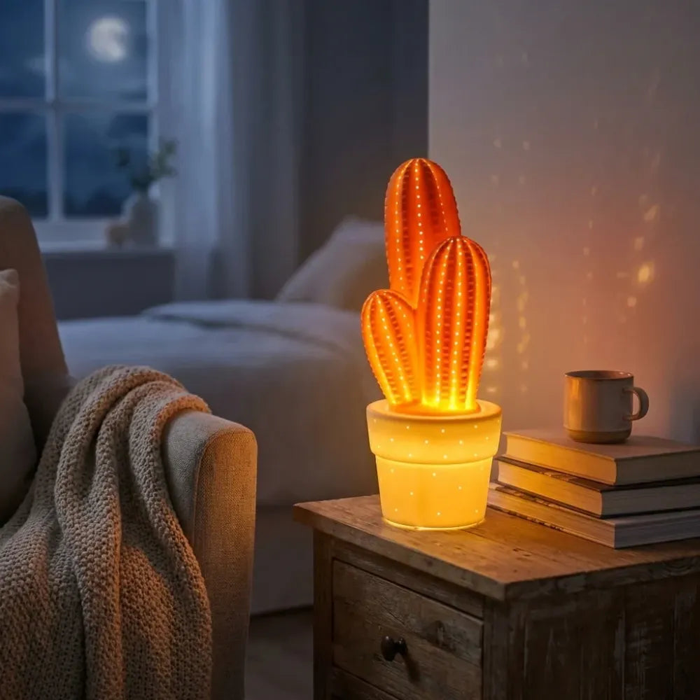 Modern ceramic table lamp - office