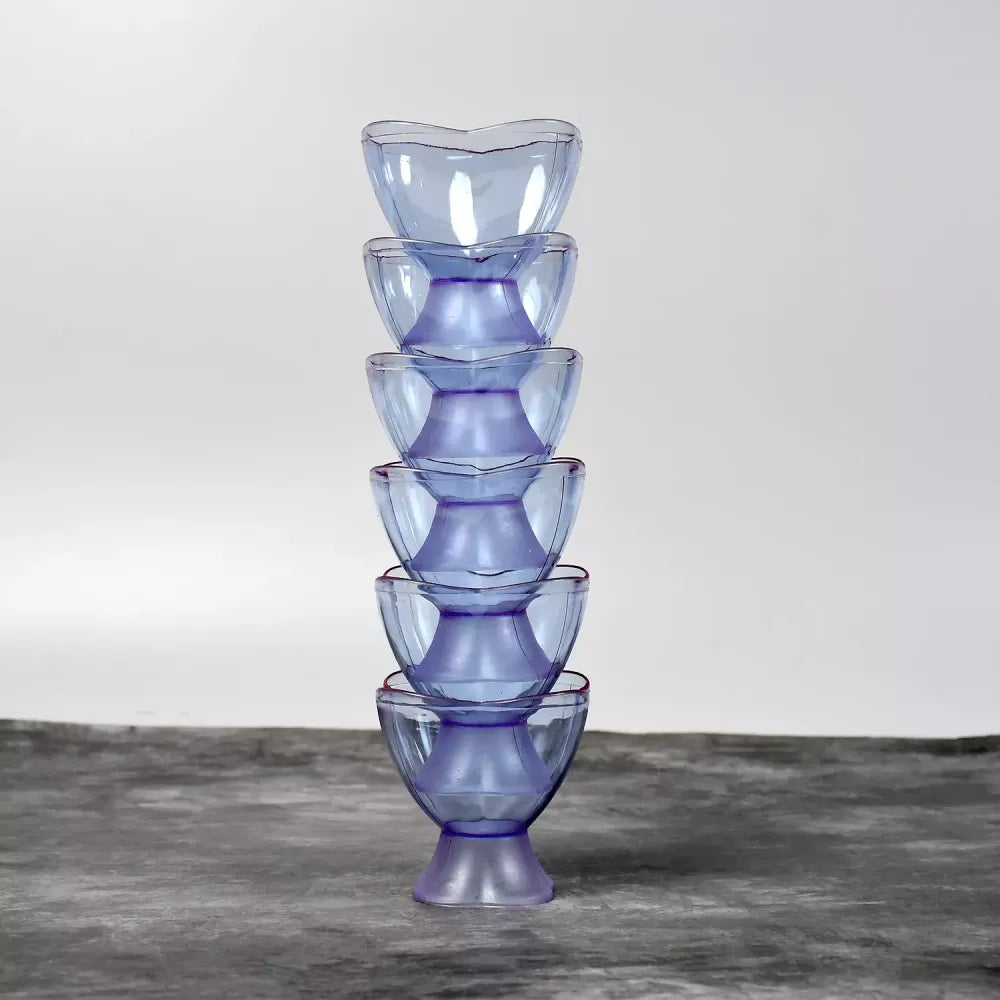 Modern plastic dessert bowls