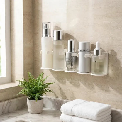 Modular wall cosmetic organizer