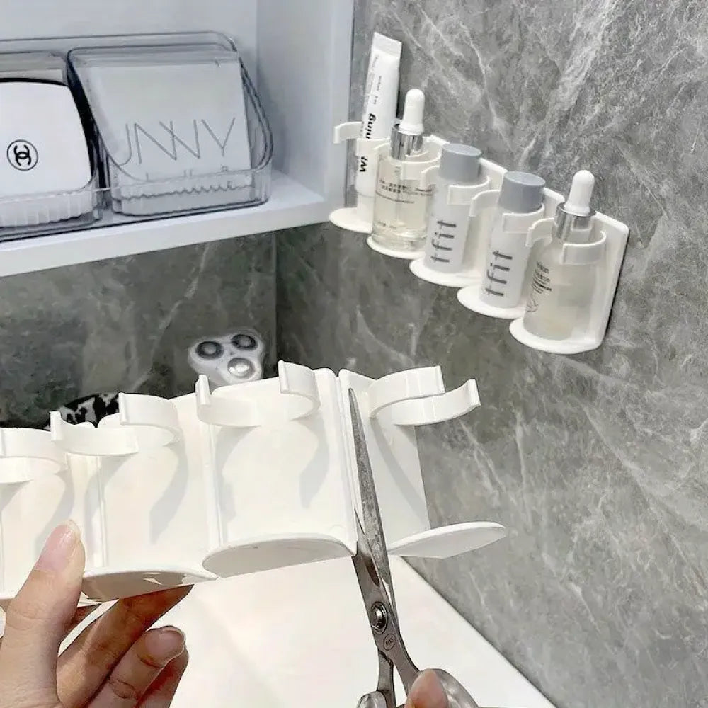Modular wall cosmetic organizer