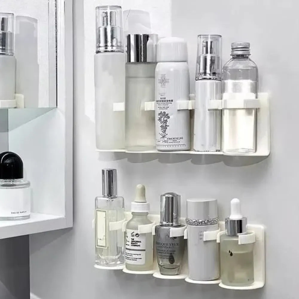 Modular wall cosmetic organizer