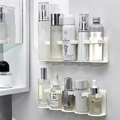 Modular wall cosmetic organizer