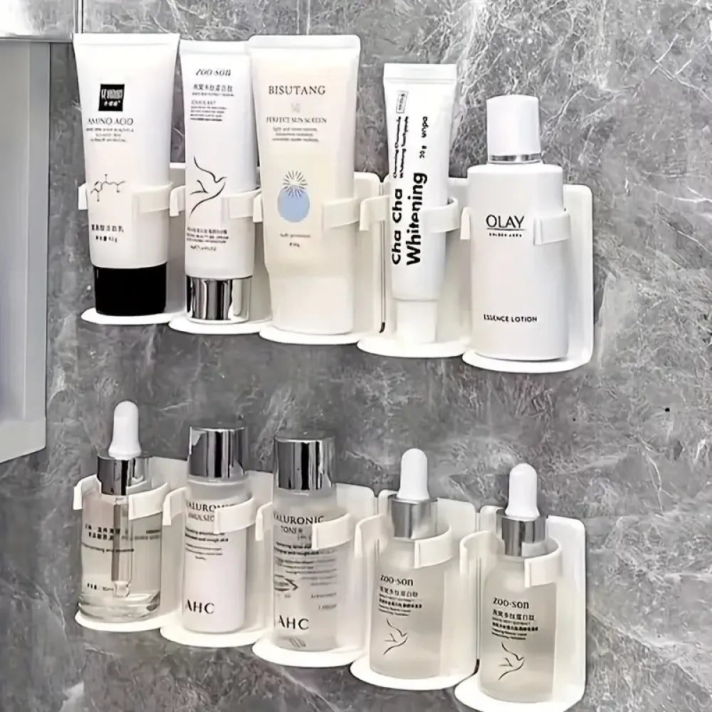 Modular wall cosmetic organizer