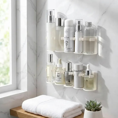 Modular wall cosmetic organizer