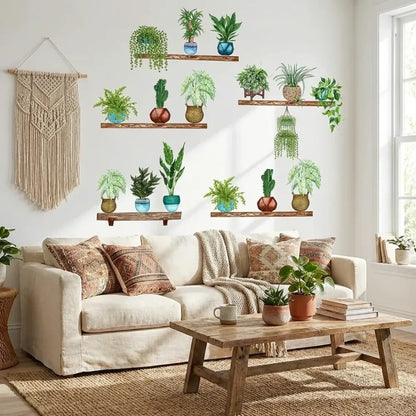 Monstera leaf wall stickers - pack of 4