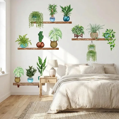 Monstera leaf wall stickers - pack of 4