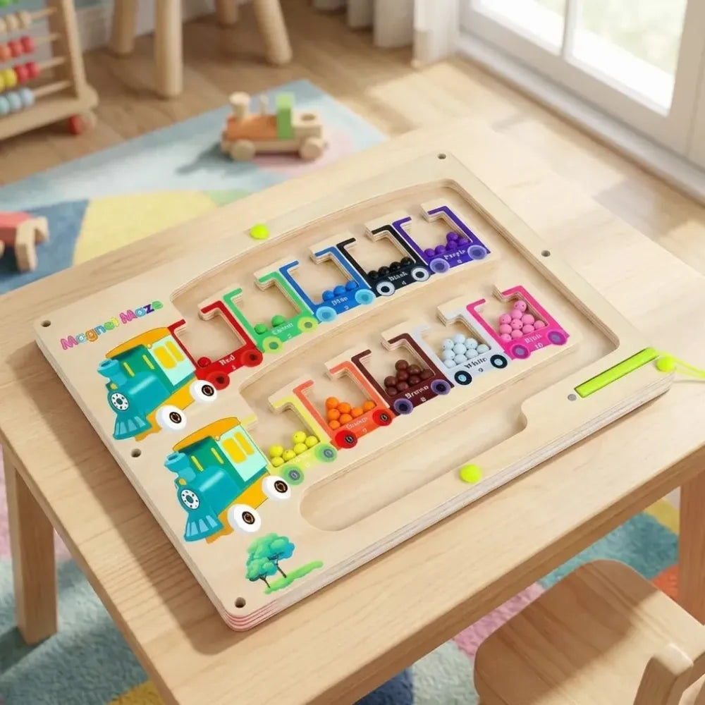 Montessori magnetic maze puzzle