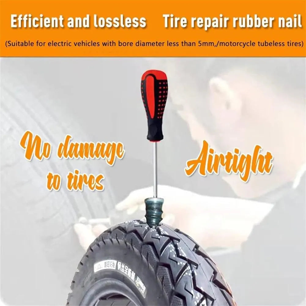Motorcycle car fast tool self-service tire repair nail (pack of 10)