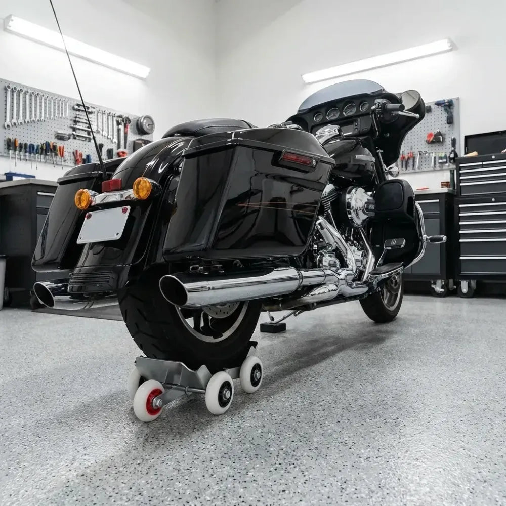 Motorcycle flat tire power booster