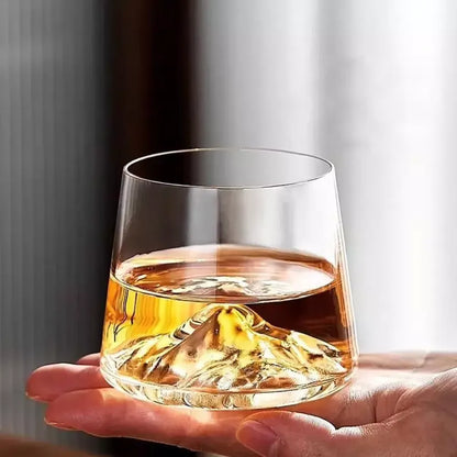 Mount fuji whiskey glass - home essentials