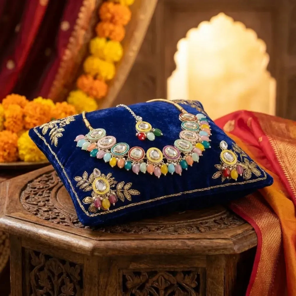 Multi-color meenakari kundan set - jeweller set