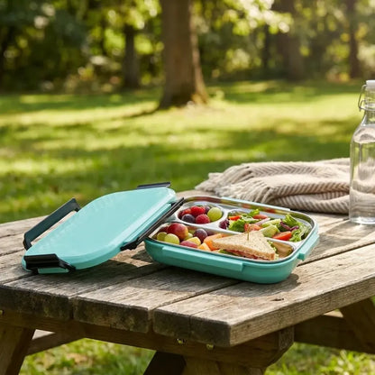 Multi compartment lunch box ideal for office school & travelling - home kitchen