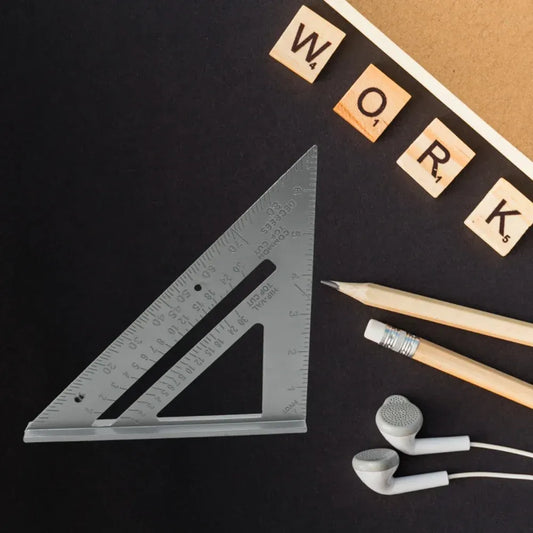 Multi-functional aluminum rafter square - hardware
