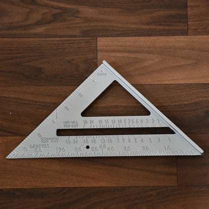 Multi-functional aluminum rafter square - hardware