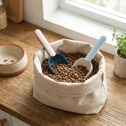 Multi-functional measuring scoop with clip - home improvement