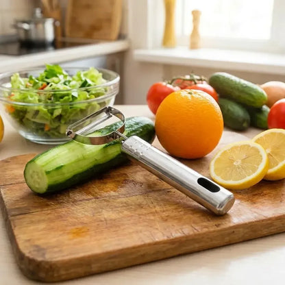 Multi-functional stainless steel peeler - home & kitchen